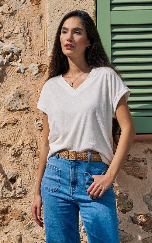 Cotton T-shirt - Vanilla