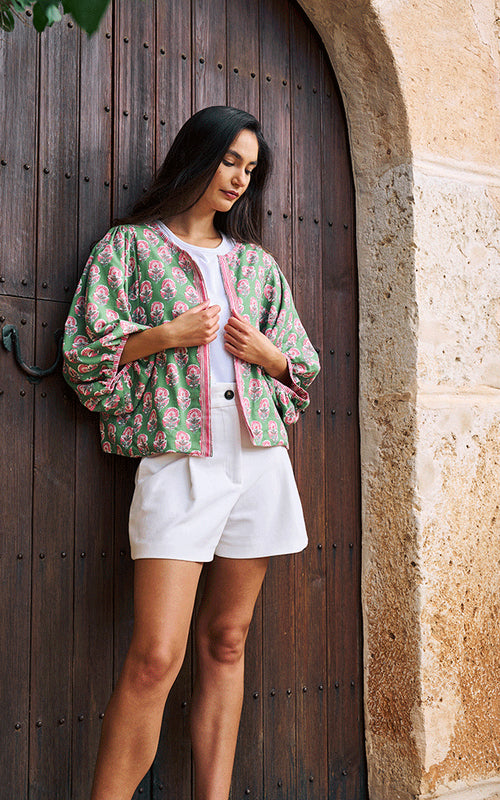 Bari Reversible Jacket - Green