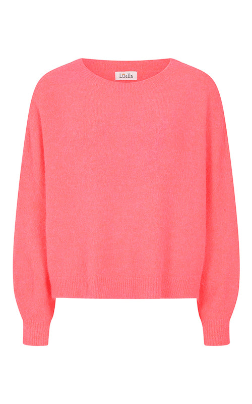 Bettina Short - Coral Fluorescent, Alpaca Jumper