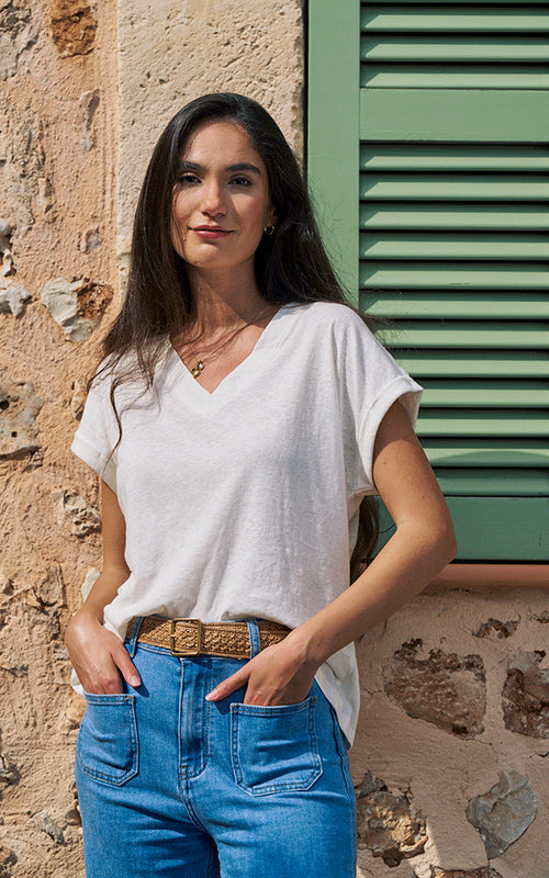 Cotton T-shirt - White