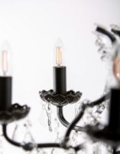 (PRE-ORDER ONLY) 6 Branch, Black, Shallow Chandelier