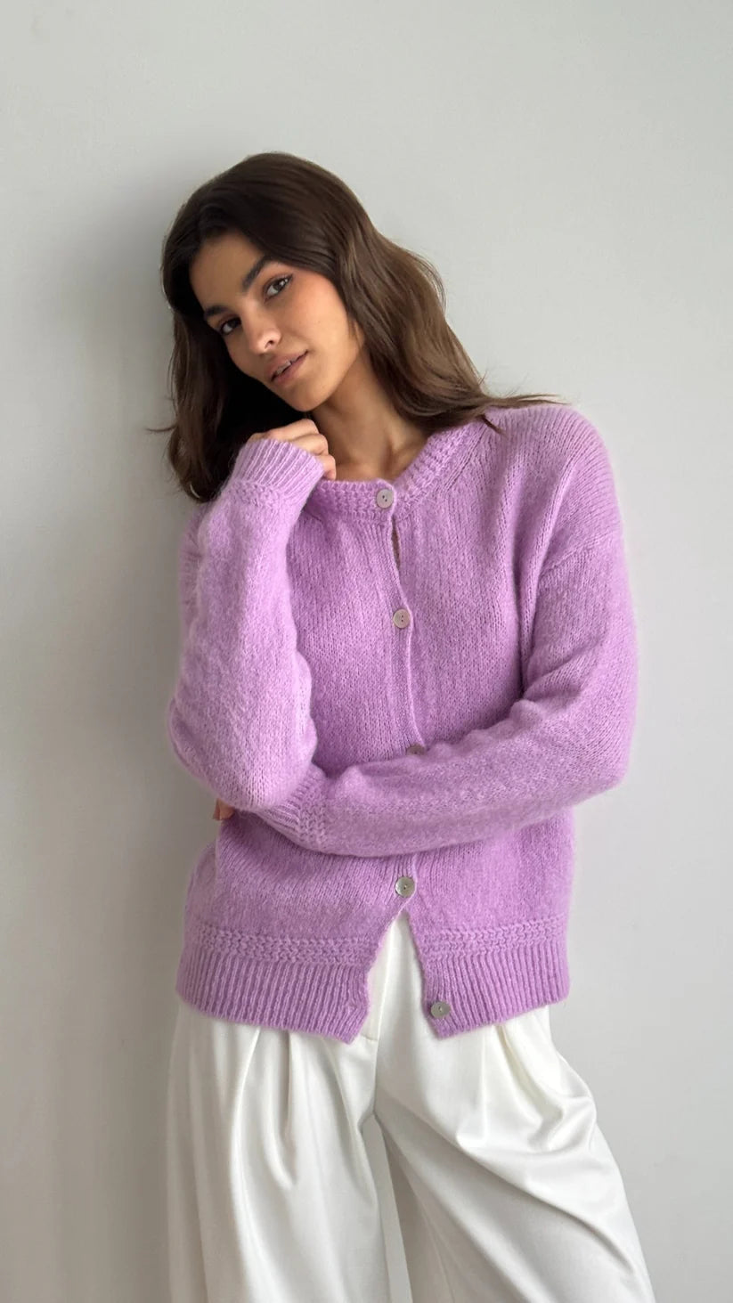 Reyna Cardigan - Lilac