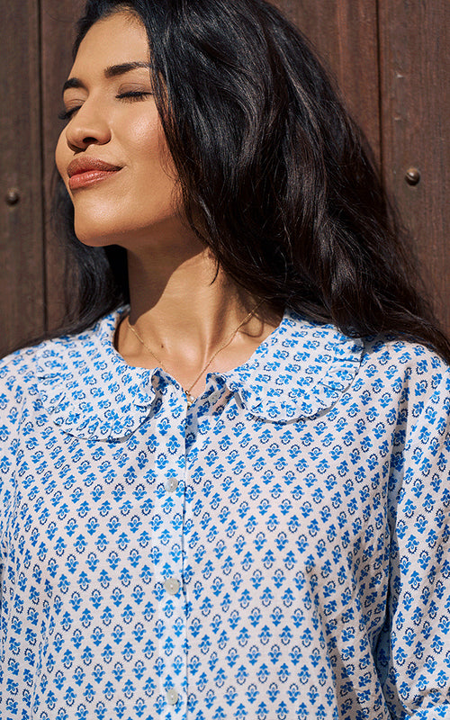 Marseille Blouse - Blue