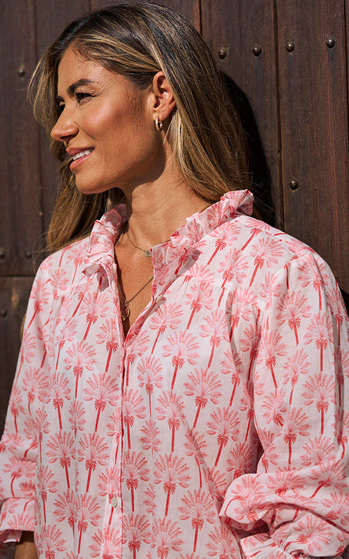 Olbia Blouse - Soft Red