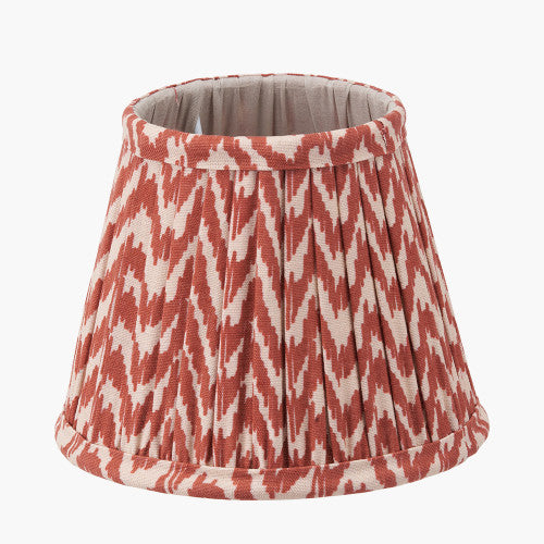 Vienna, Red Chevron Pleat Lampshade - 16cm