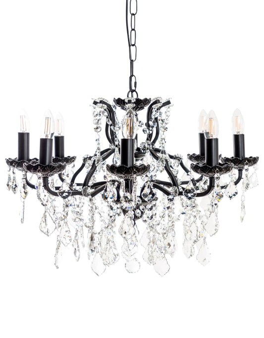 (PRE-ORDER ONLY) Medium 8 Branch, Bronze, Shallow Chandelier