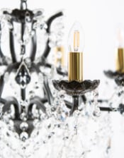 (PRE-ORDER ONLY) Medium 8 Branch, Bronze, Shallow Chandelier