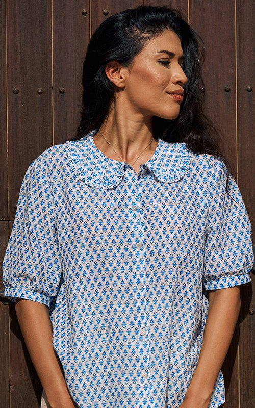 Marseille Blouse - Blue