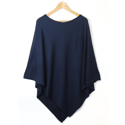 Navy Poncho