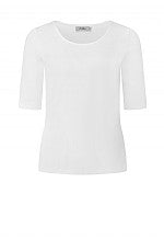 Raine, Cotton Rib T-shirt - White