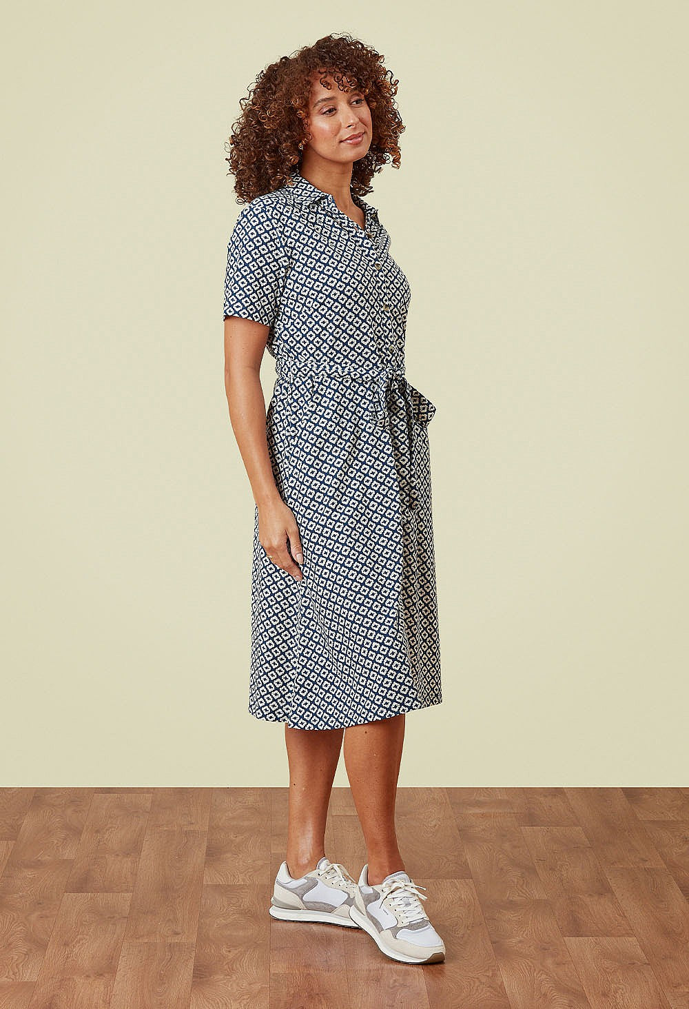 Bavrina Dress - Ikat Tile