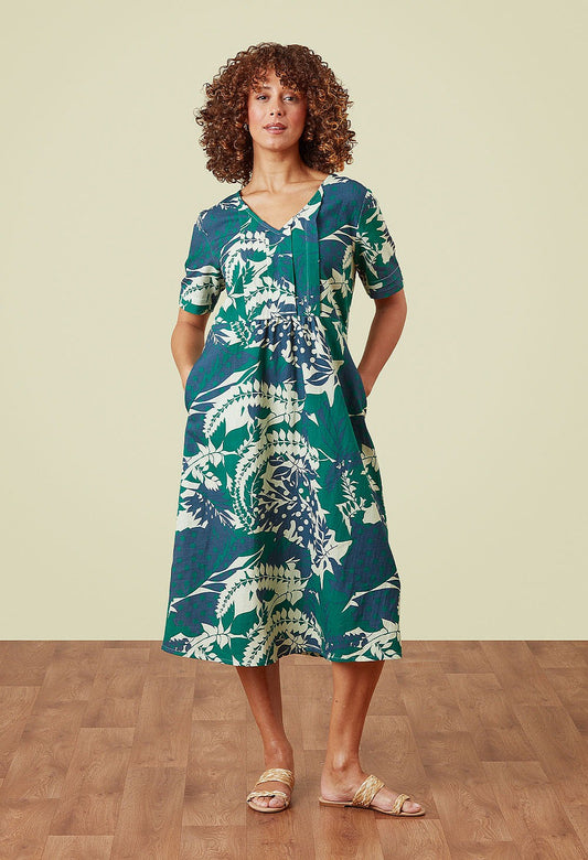 Etta Dress - Palm Leaf