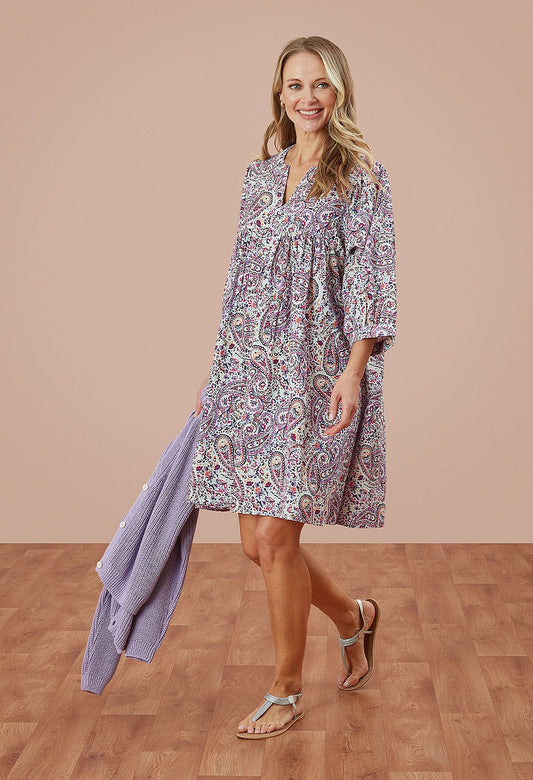 Saffron Tunic Dress - Paisley