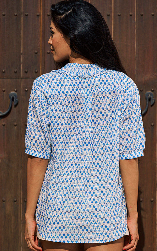 Marseille Blouse - Blue