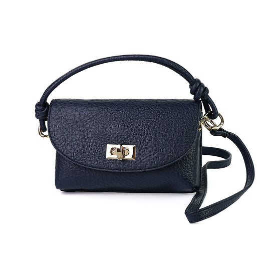 Black Vegan Leather Mini Bag
