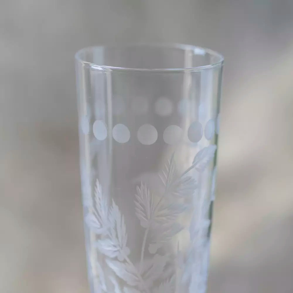 Champagne Flute - Etched Clear