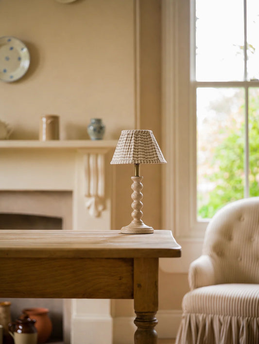 The Bobbin Table Lamp - Chalk