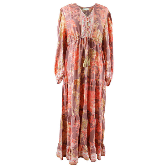 Morgan, Coral & Brown Floral Dress