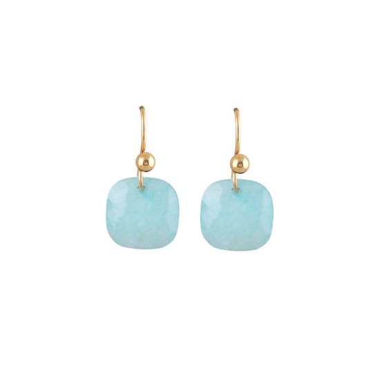 Aquamarine Stone Earrings
