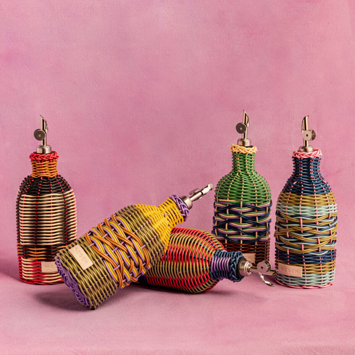 Oil Pourer - Pink & Navy