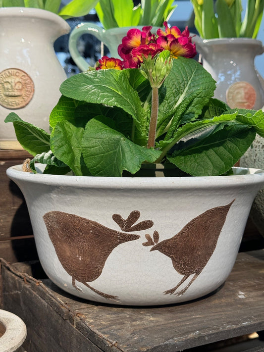 Handmade Chicken Bowl/Planter