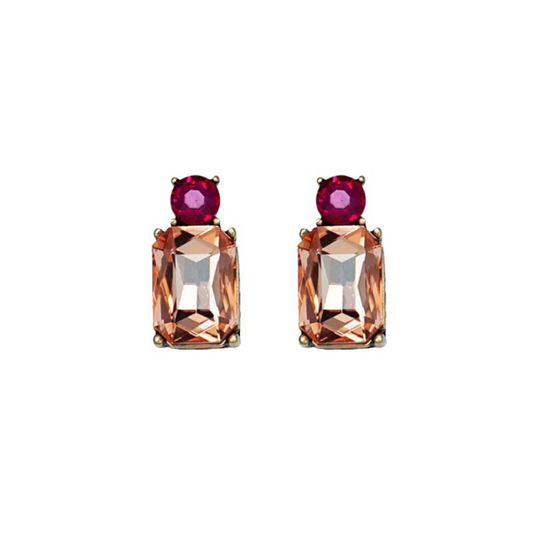Bronze Amber Gem Earring