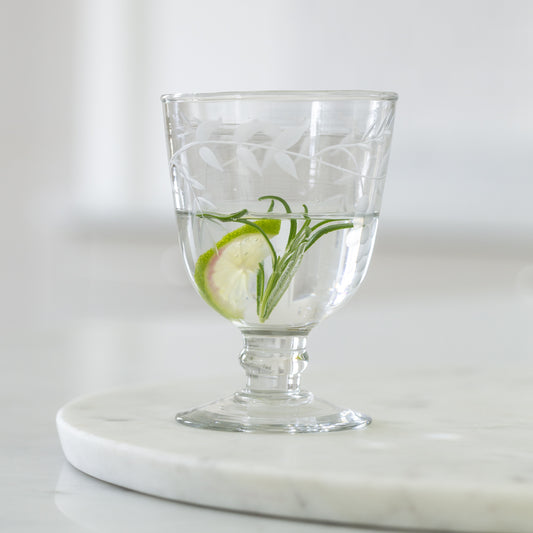 Small Wine Glass, Rambling Vine Etched