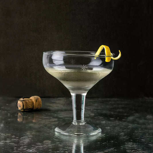 Champagne Coupe - Etched Stars