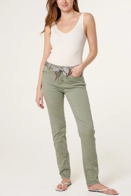 Khaki Slim Leg Trouser