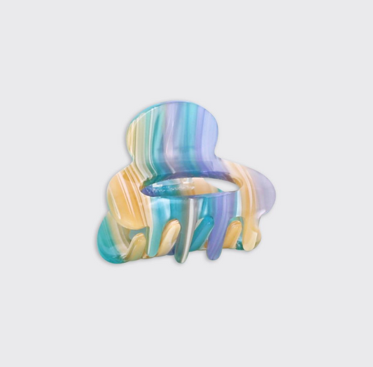 Aqua Barley Sugar - Small Claw Clip