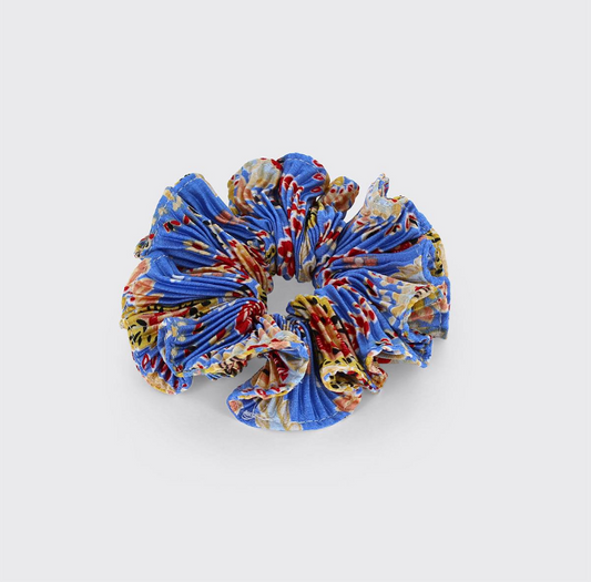 Blue Bohemian Scrunchie