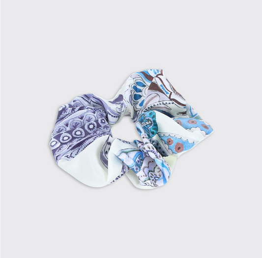 Blue Cassidy Scrunchie