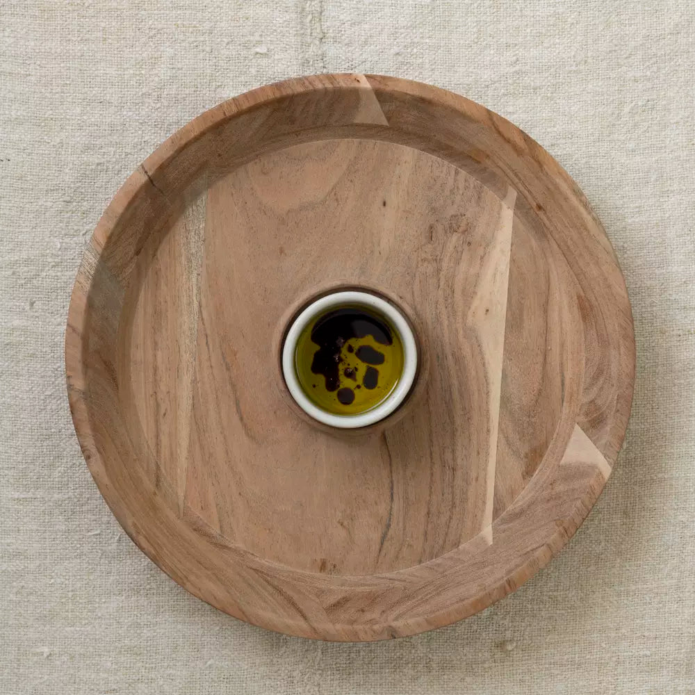 Acacia Chip & Dip Serving Platter