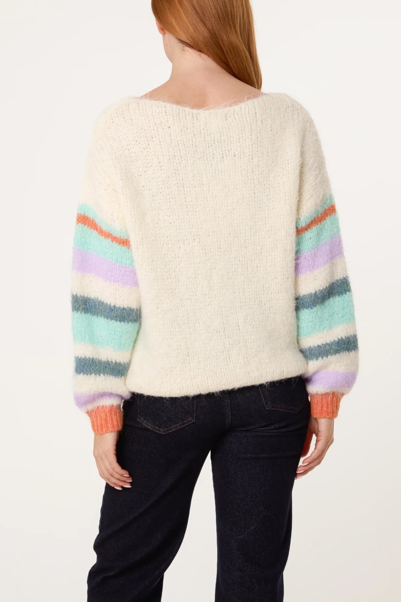 Striped Sleeve Jumper